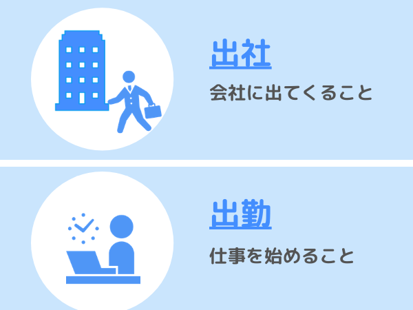 出社と出勤の違い